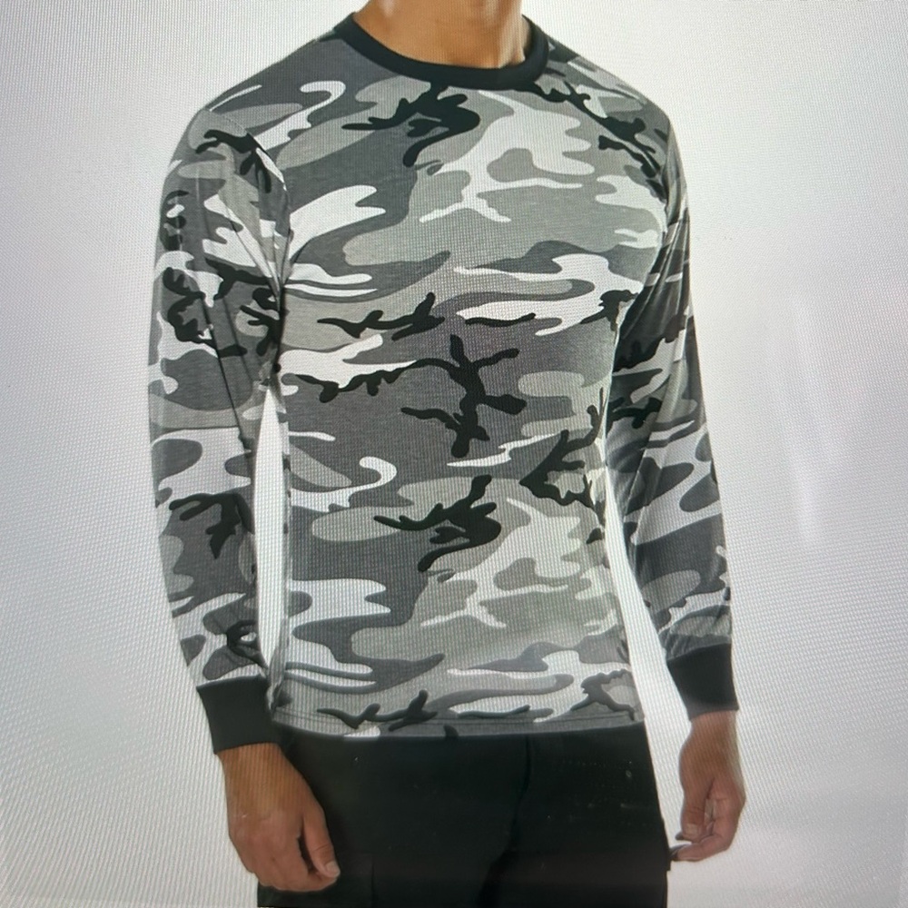 Rothco Long sleeve color camo t-shirt - comfortable tee for outdoor adventure